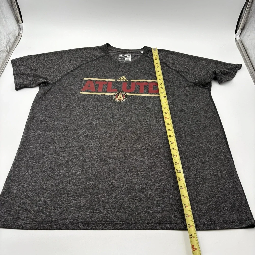 Adidas Atlanta United FC Shirt Mens 2XL Gray Ultimate Tee MLS Soccer Graphic